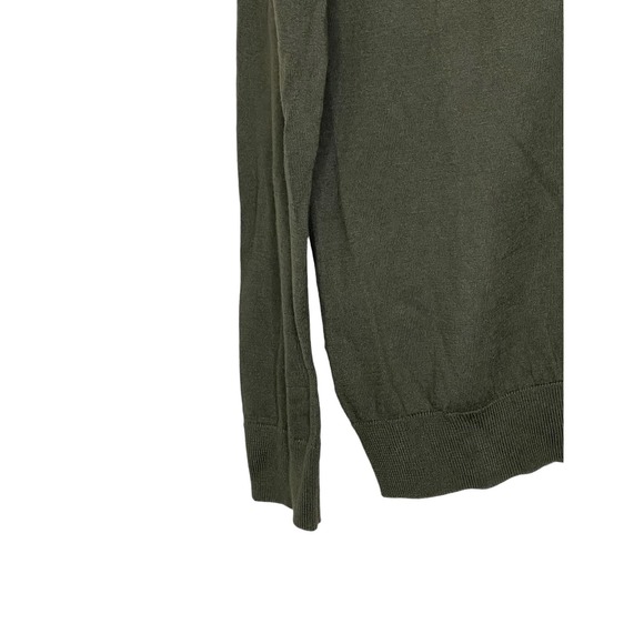 Gap Women's Cardigan Sweater Cotton Button Up Relaxed Fit Cozy Green Medium NWT - Picture 3 of 10